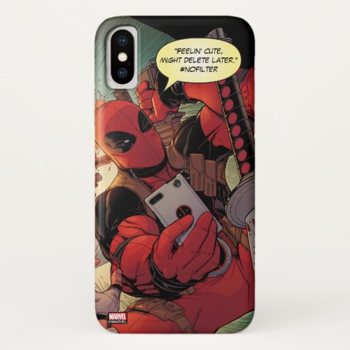 Deadpool Action Selfie iPhone X Case