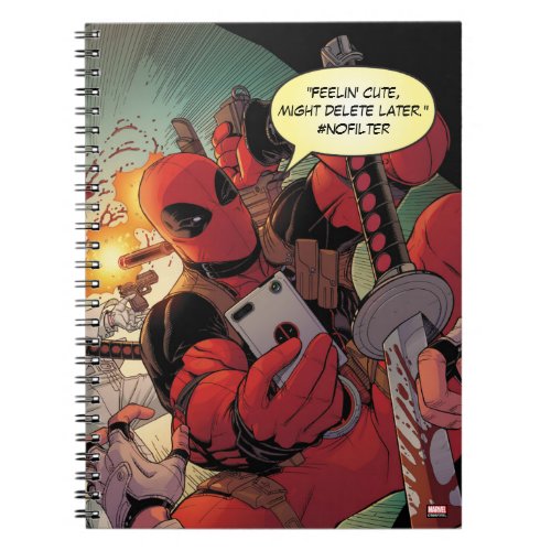 Deadpool Action Selfie Notebook