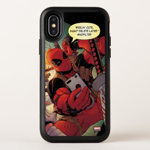 Deadpool Action Selfie OtterBox Symmetry iPhone X Case