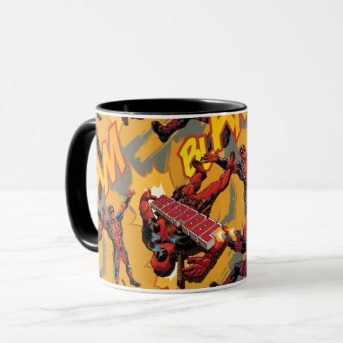 Deadpool Blam Pattern Mug