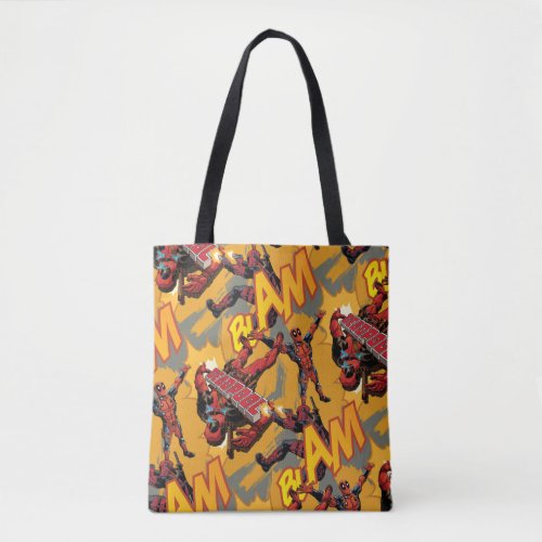 Deadpool Blam Pattern Tote Bag
