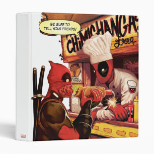 Deadpool Chimichanga Trap 3 Ring Binder