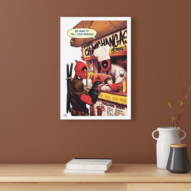 Deadpool Chimichanga Trap Canvas Print (Creator Uploaded)