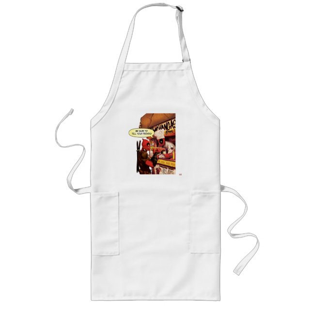 Deadpool Chimichanga Trap Long Apron (Front)