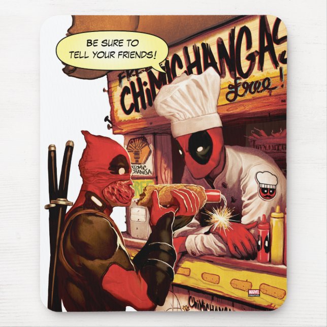 Deadpool Chimichanga Trap Mouse Pad (Front)