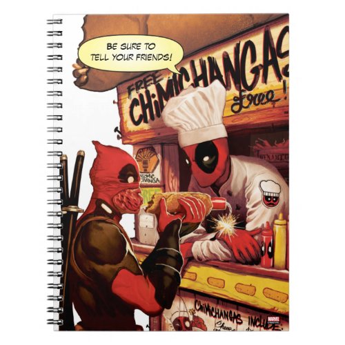 Deadpool Chimichanga Trap Notebook