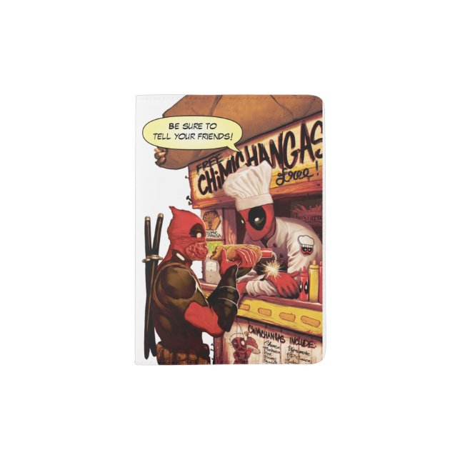 Deadpool Chimichanga Trap Passport Holder (Front)