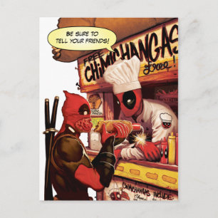 Deadpool Chimichanga Trap Postcard