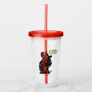 Deadpool Closeup Pointing Acrylic Tumbler