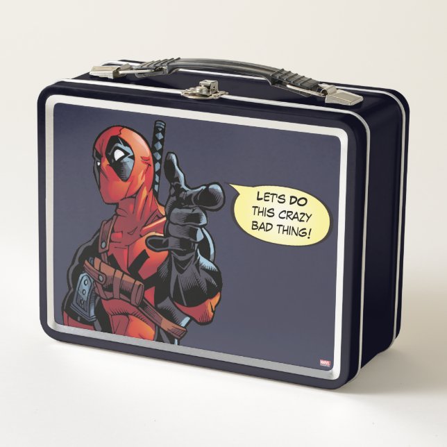 Deadpool Closeup Pointing Adult Lunchbox (Front)