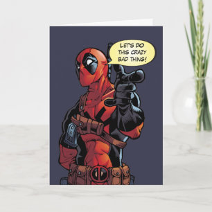 Deadpool Closeup Pointing Card