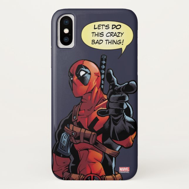 Deadpool Closeup Pointing Case-Mate iPhone Case (Back)
