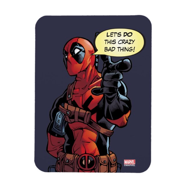 Deadpool Closeup Pointing Magnet (Vertical)