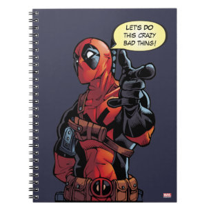 Deadpool Closeup Pointing Notebook