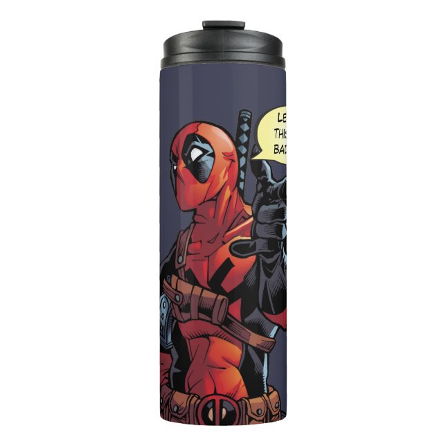 Deadpool Closeup Pointing Thermal Tumbler (Front)