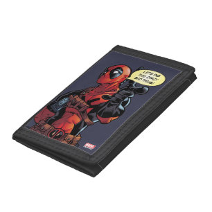 Deadpool Closeup Pointing Tri-fold Wallet