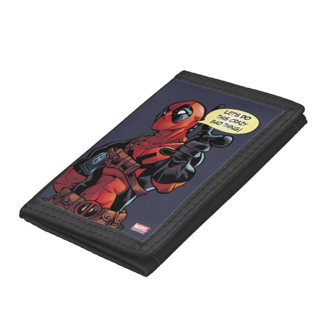 Deadpool Closeup Pointing Tri-fold Wallet (Bottom)