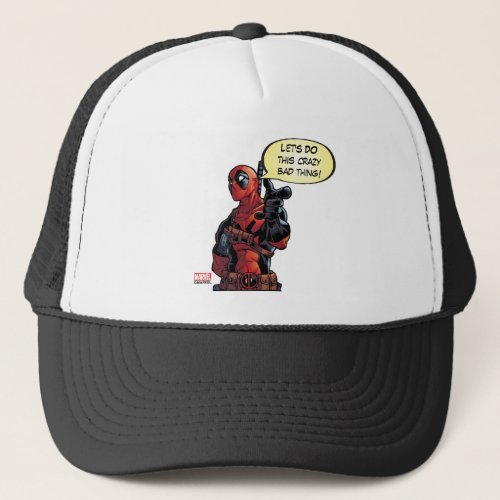 Deadpool Closeup Pointing Trucker Hat
