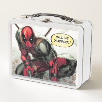 Deadpool Crouched With Smoking Guns Adult Lunchbox by deadpool at Zazzle