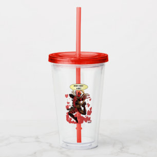 Deadpool Cupid Acrylic Tumbler