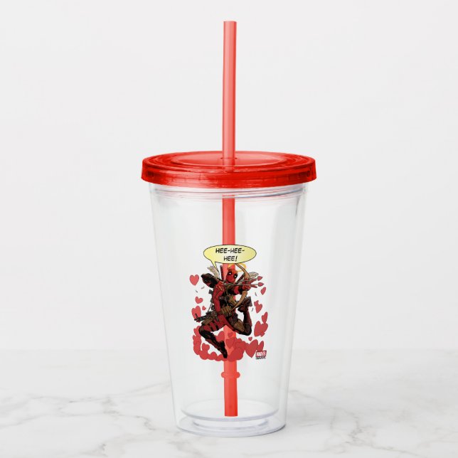 Deadpool Cupid Acrylic Tumbler (Front)