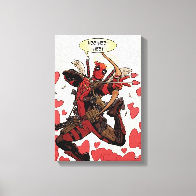 Deadpool Cupid Canvas Print (Front)