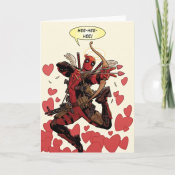 Deadpool Cupid Card by deadpool at Zazzle