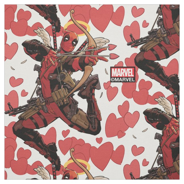 Deadpool Cupid Fabric (Swatch)