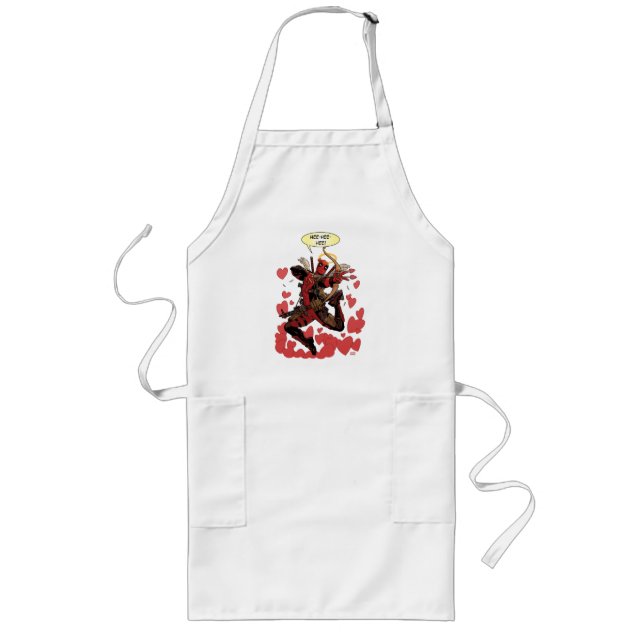 Deadpool Cupid Long Apron (Front)