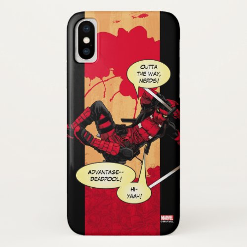 Deadpool Descending iPhone X Case