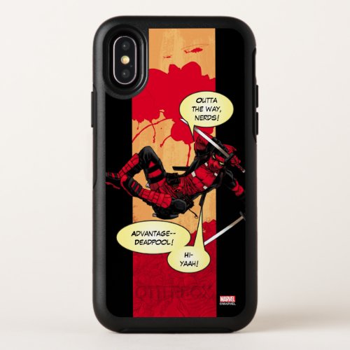 Deadpool Descending OtterBox Symmetry iPhone XS Case