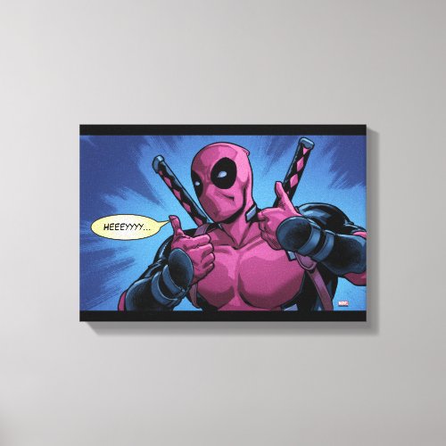 Deadpool Double Thumbs Up Canvas Print