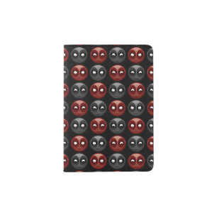 Deadpool Emoji Icons Passport Holder