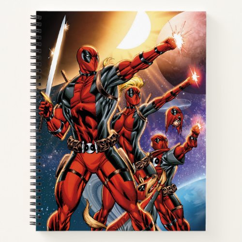 Deadpool Family Defend Space Notebook