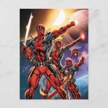 Deadpool Family Defend Space Postcard by deadpool at Zazzle