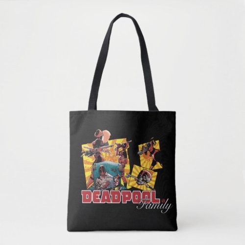 Deadpool Family Graphic Tote Bag