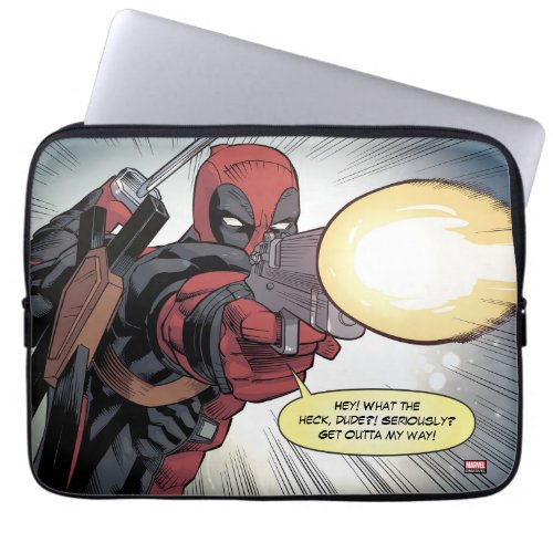 Deadpool Fires Back Laptop Sleeve