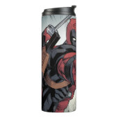 Deadpool Fires Back Thermal Tumbler (Rotated Left)
