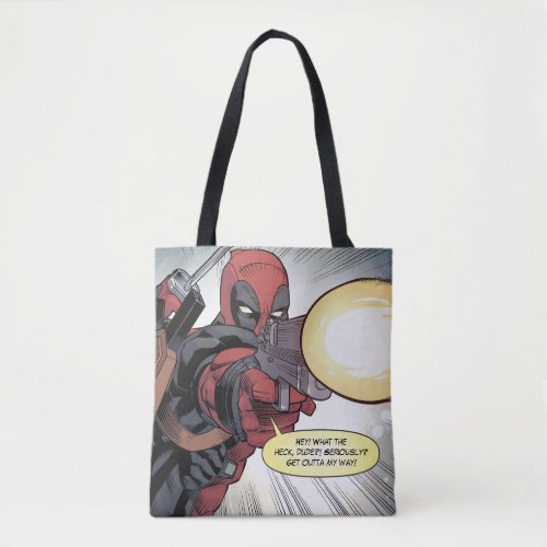Deadpool Fires Back Tote Bag