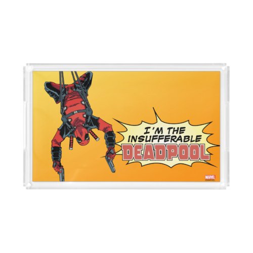 Deadpool Hanging From Harness Acrylic Tray