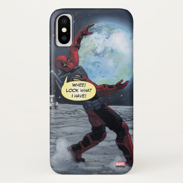 Deadpool Holding The Earth Case-Mate iPhone Case (Back)