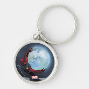 Deadpool Holding The Earth Keychain