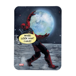 Deadpool Holding The Earth Magnet