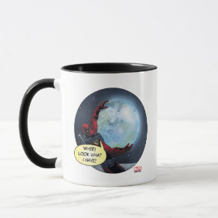 Deadpool Holding The Earth Mug