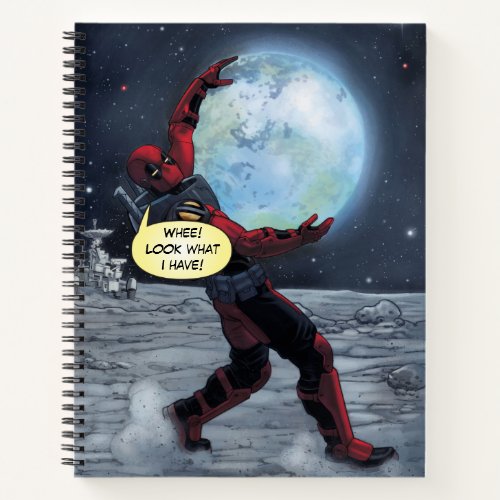 Deadpool Holding The Earth Notebook