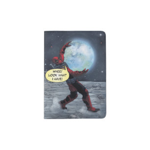 Deadpool Holding The Earth Passport Holder