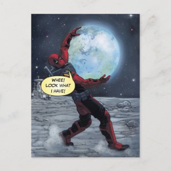 Deadpool Holding The Earth Postcard by deadpool at Zazzle
