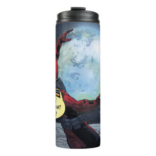 Deadpool Holding The Earth Thermal Tumbler