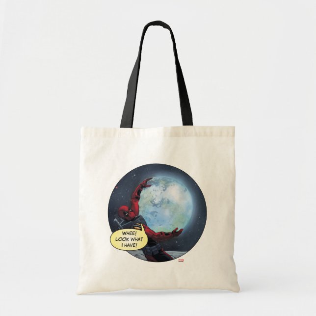Deadpool Holding The Earth Tote Bag (Front)