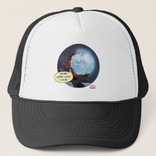 Deadpool Holding The Earth Trucker Hat